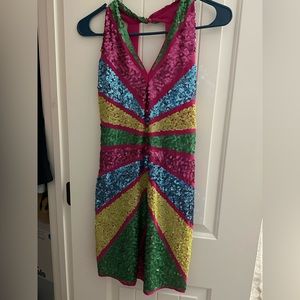 Nastygal Colorblock Mini Dress